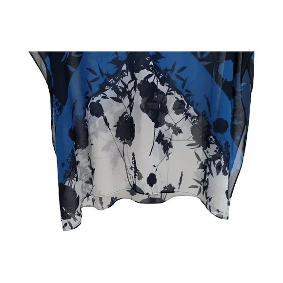 Women's - Ted Baker Lianna Bluebell Poncho-Style Swim Cover-Up, Size Small - Picture 4 of 7